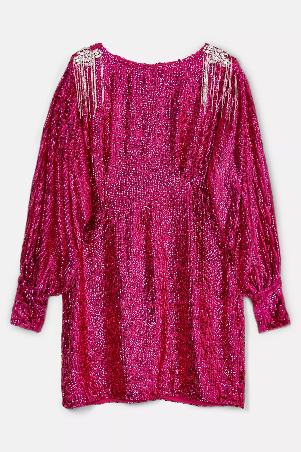 Plus Sequin & Crystal Embellished Woven Dress | Karen Millen